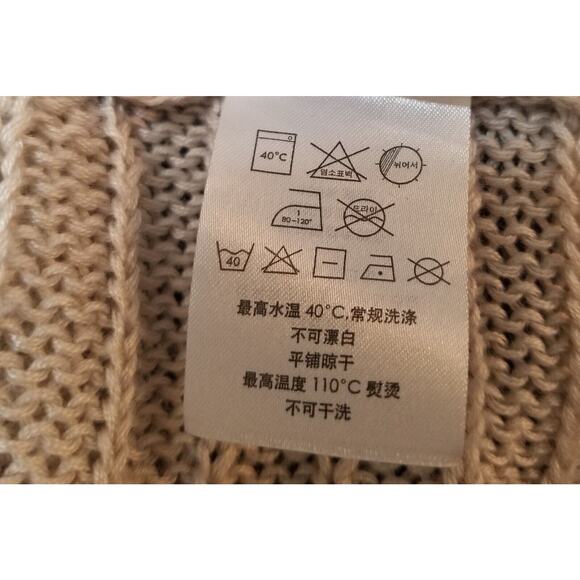 Cheap Monday "Shannon Sweater" Woman's Casual Size Small Tan Dolman Sleeve Top - Picture 11 of 11